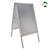 Olmecs A1 Aluminium Pavement Display Board with Snap Frame - Silver